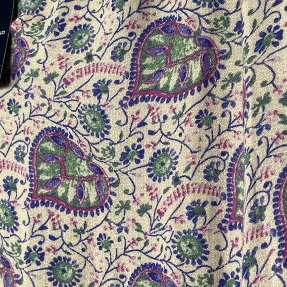 Lucky Brand Victoria Long Sleeve Baby Doll Flowy High/Low Hem Top Sz L NWT - Picture 10 of 15